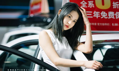 【90】美女壁纸 性感 写真 车模  4K 超清壁纸3840_2160@青蛙壁纸-笨猫小站