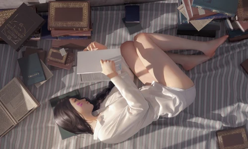 【92】美女动漫壁纸 性感 写真 白色 衬衫 可爱 美腿 二次元  4K 超清壁纸3840_2399@青蛙壁纸-笨猫小站
