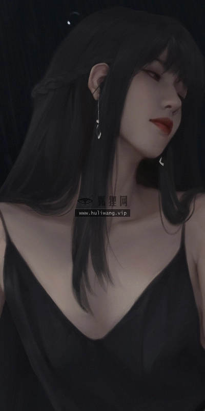【110】美女壁纸 性感 写真 长发 黑色 吊带裙  4K 超清壁纸3840_2160@青蛙壁纸-笨猫小站