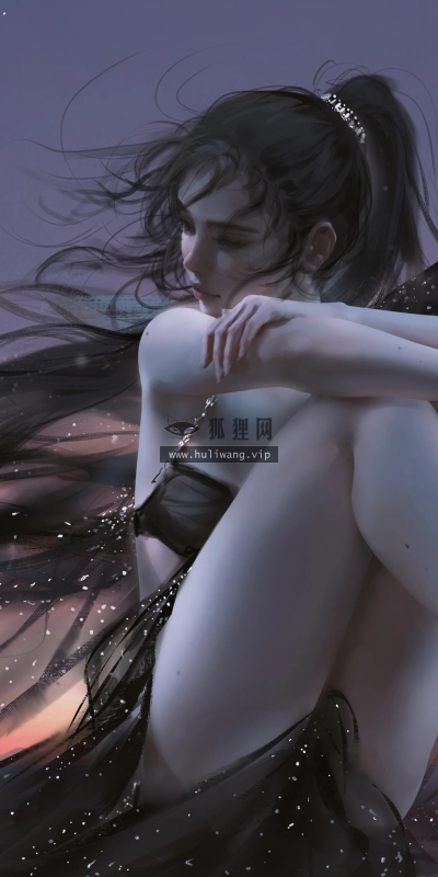 【111】美女壁纸 性感 写真 天空 小姐姐 黑色 唯美 裙子 厚涂画风 动漫  4K 超清壁纸4096_2176@青蛙壁纸-笨猫小站