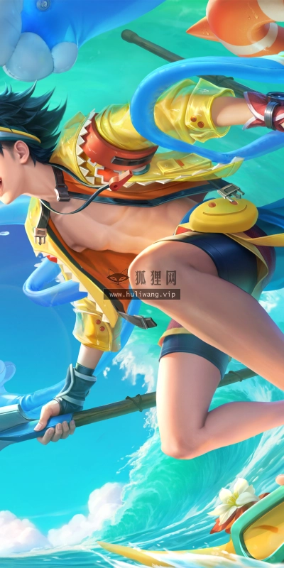 【6439】游戏壁纸 王者荣耀 哪吒 热血海滩  4K 超清壁纸4243_2160@青蛙壁纸-笨猫小站