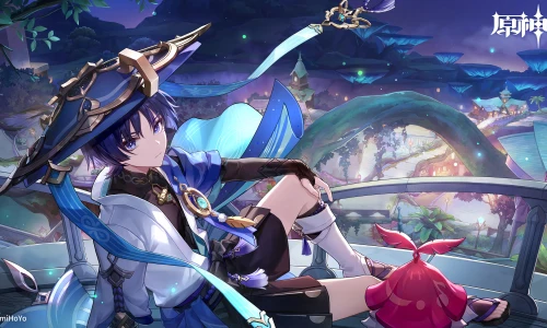 【6443】游戏壁纸 原神 流浪者  4K 超清壁纸3840_2160@青蛙壁纸-笨猫小站