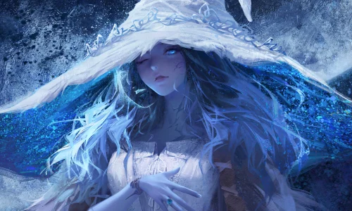 【6448】游戏壁纸 艾尔登法环  白雪女巫  4K 超清壁纸3840_2160@青蛙壁纸-笨猫小站