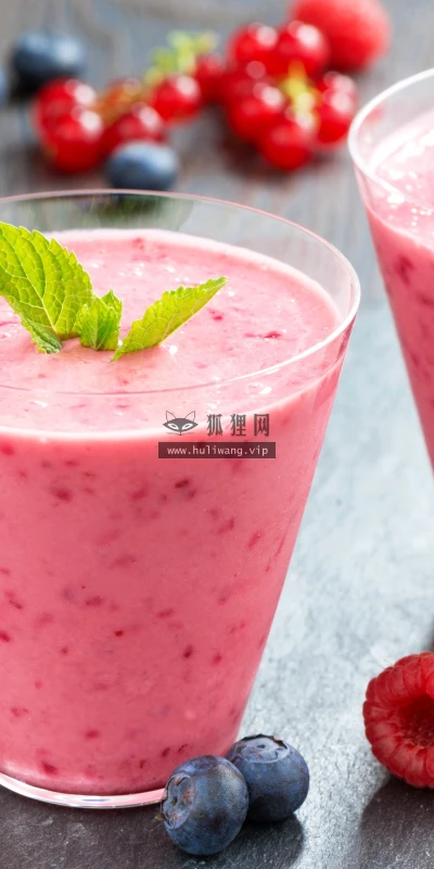 【6913】美食壁纸 蓝莓 鸡尾酒 食品 水果 浆果 冰沙 红色浆果 薄荷  2K 高清壁纸3000_2002@青蛙壁纸-笨猫小站