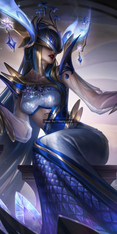 【7155】游戏壁纸 英雄联盟 冰霜女巫 青花瓷 丽桑卓  4K 超清壁纸3840_2160@青蛙壁纸-笨猫小站