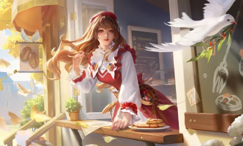 【7417】游戏壁纸 午后时光 王昭君 王者荣耀  4K 超清壁纸3840_2160@青蛙壁纸-笨猫小站