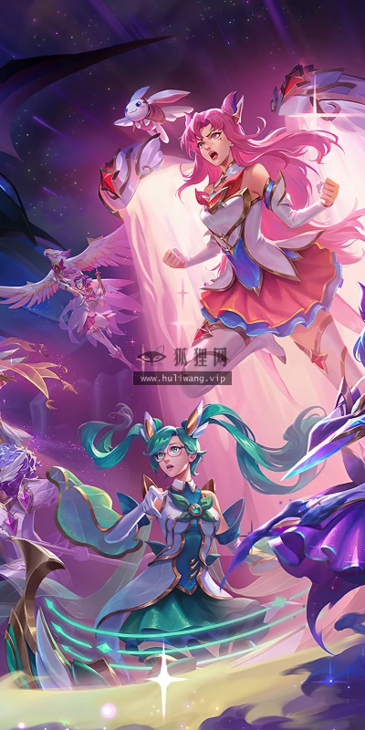 【7420】游戏壁纸 英雄联盟 星之守护者 卡莎 阿卡丽 娑娜 尼菈  4K 超清壁纸3840_2160@青蛙壁纸-笨猫小站