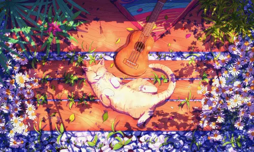 【8706】创意壁纸 插图 插画  2K 高清壁纸2800_1575@青蛙壁纸-笨猫小站