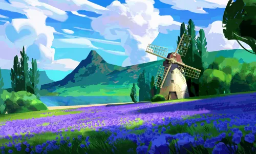 【8713】创意壁纸 插图 插画  2K 高清壁纸3840_2035@青蛙壁纸-笨猫小站