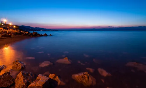 【10066】风景壁纸 黄昏 海边  2K 高清壁纸2560_1600@青蛙壁纸-笨猫小站