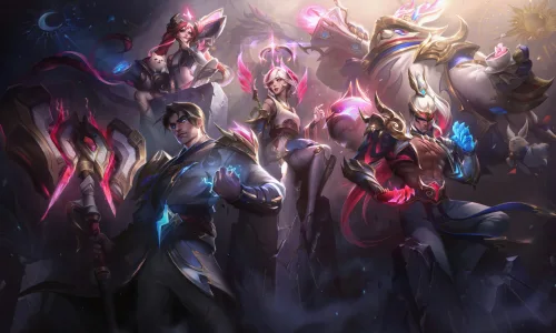 【10077】游戏动漫壁纸 lol 英雄联盟 卡通动漫  8K 超清壁纸7680_4320@青蛙壁纸-笨猫小站