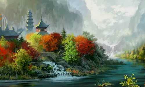 【16773】动漫创意壁纸  2K 高清壁纸2560_1600@青蛙壁纸-笨猫小站